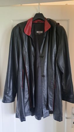 Vintage Leder Jacke Gr. S (oversize)