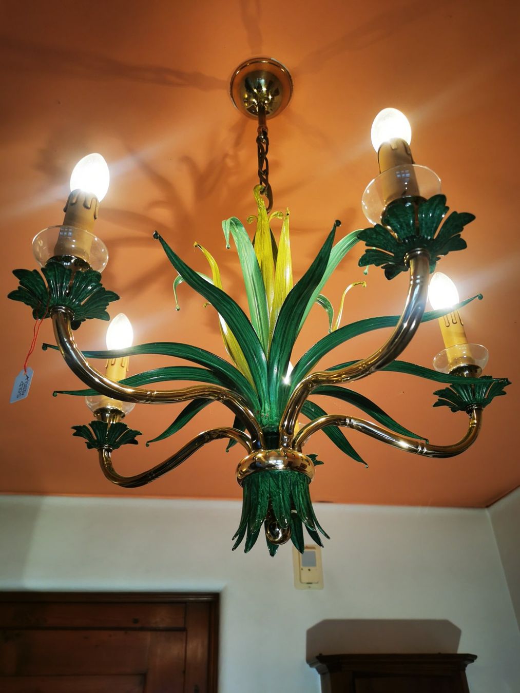 Lampadari & plafoniere: 5-armige florale Deckenlampe Lüster – Usato da Dübendorf venduto da aschiduebendorf 4