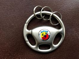 ABARTH Schlüsselanhänger in Lenkradform & 3 Schlüsselringe