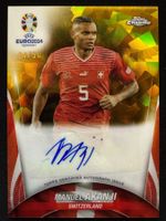 Topps Chrome Manuel Akanji Auto 34/50 Uefa Euro Switzerland