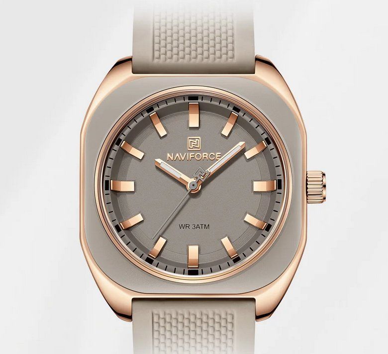 Orologi: Elegante polygonale Silikonuhr mit Quarzwerk – Nuovo e nell'imballaggio originale da Lausanne venduto da WATCH-WORLD 2