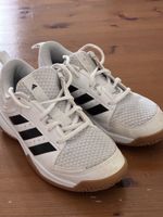 Adidas Hallenschuhe weiss schwarz Grösse 37.5 gebraucht