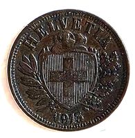 SCHWEIZ 2 RAPPEN 1913 *RAR*