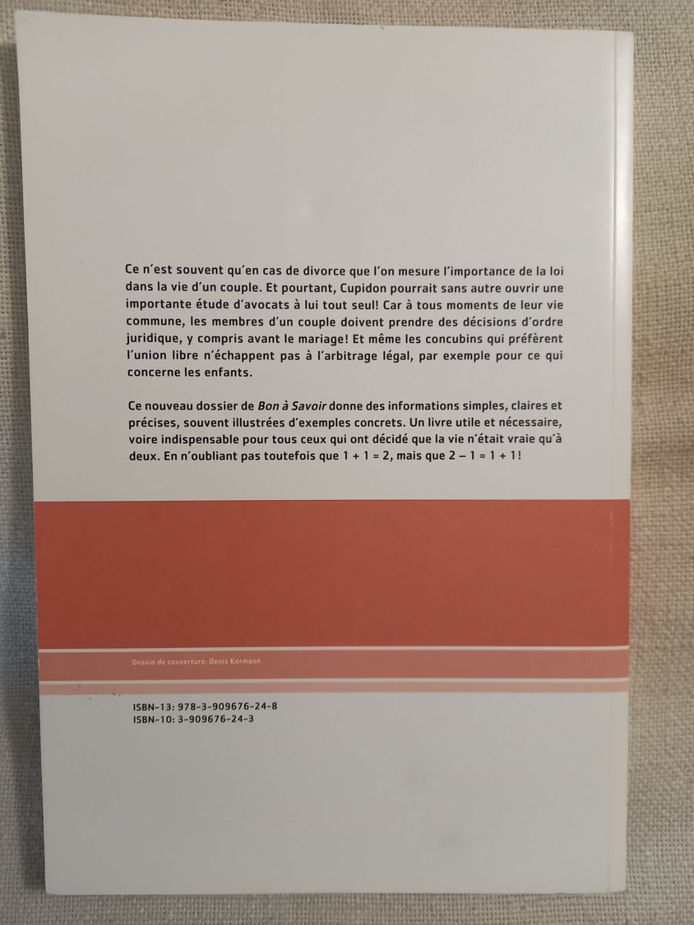 Livres: Le couple devant la loi – D'occasion à Neuchâtel par Dualseele 3