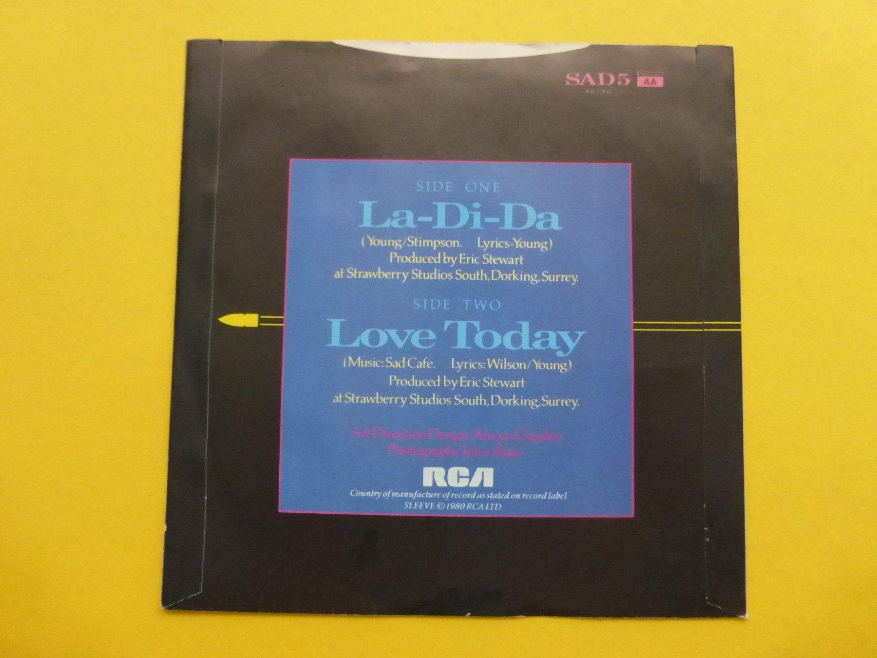 Dischi in vinile: Sad Café – La-Di-Da – Usato da Zürich venduto da Swiss57 1