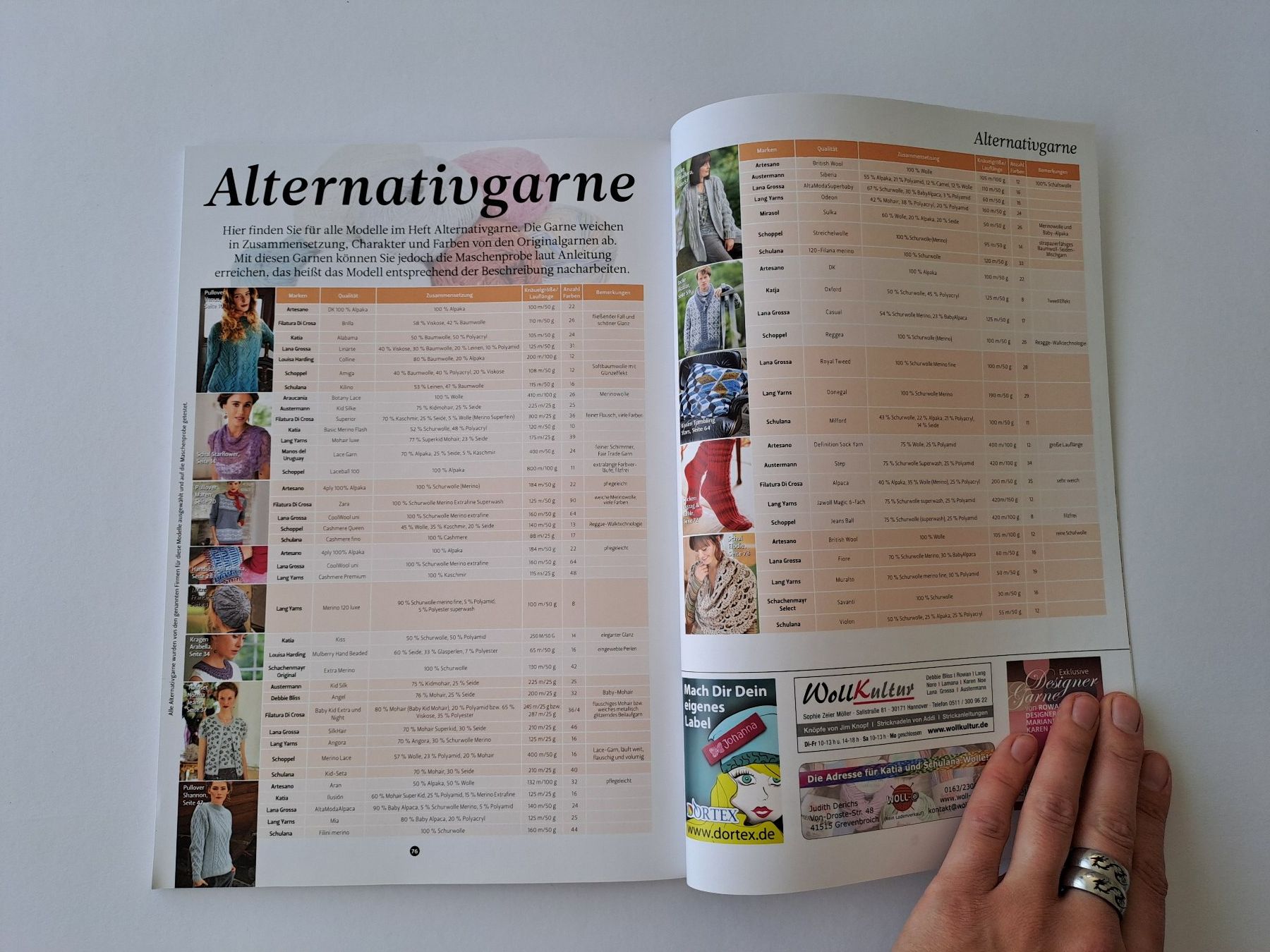 Riviste & Magazine: Strickheft The knitter Ausgabe 15 / 2013 Strickdesign – Usato da Glashütten venduto da Schwebefisch 5