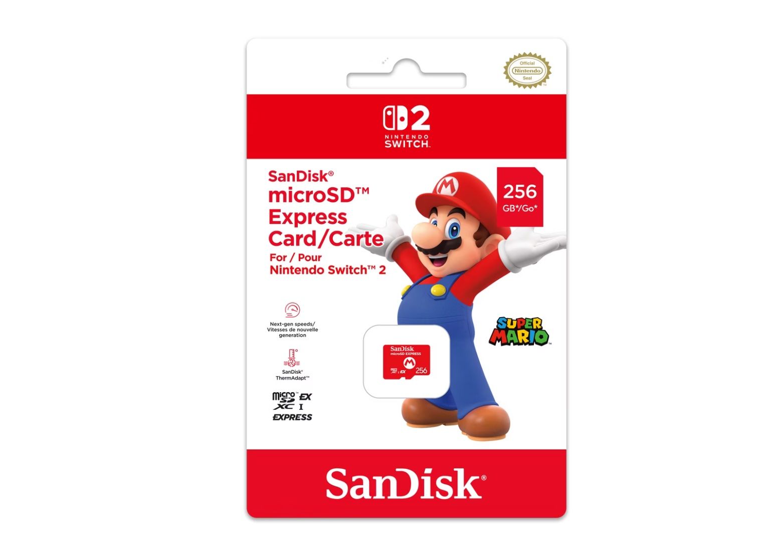 Sandisk Cartes mémoire: SanDisk microSD Express Card 256GB (Switch 2) – D'occasion à Volketswil par GLantern