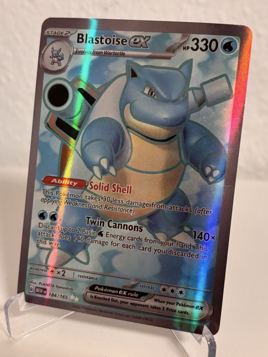 Pokémon Carte collezionabili: Pokémon 151 Blastoise EX 184/165 – Usato da Massagno venduto da Gametrader00 1