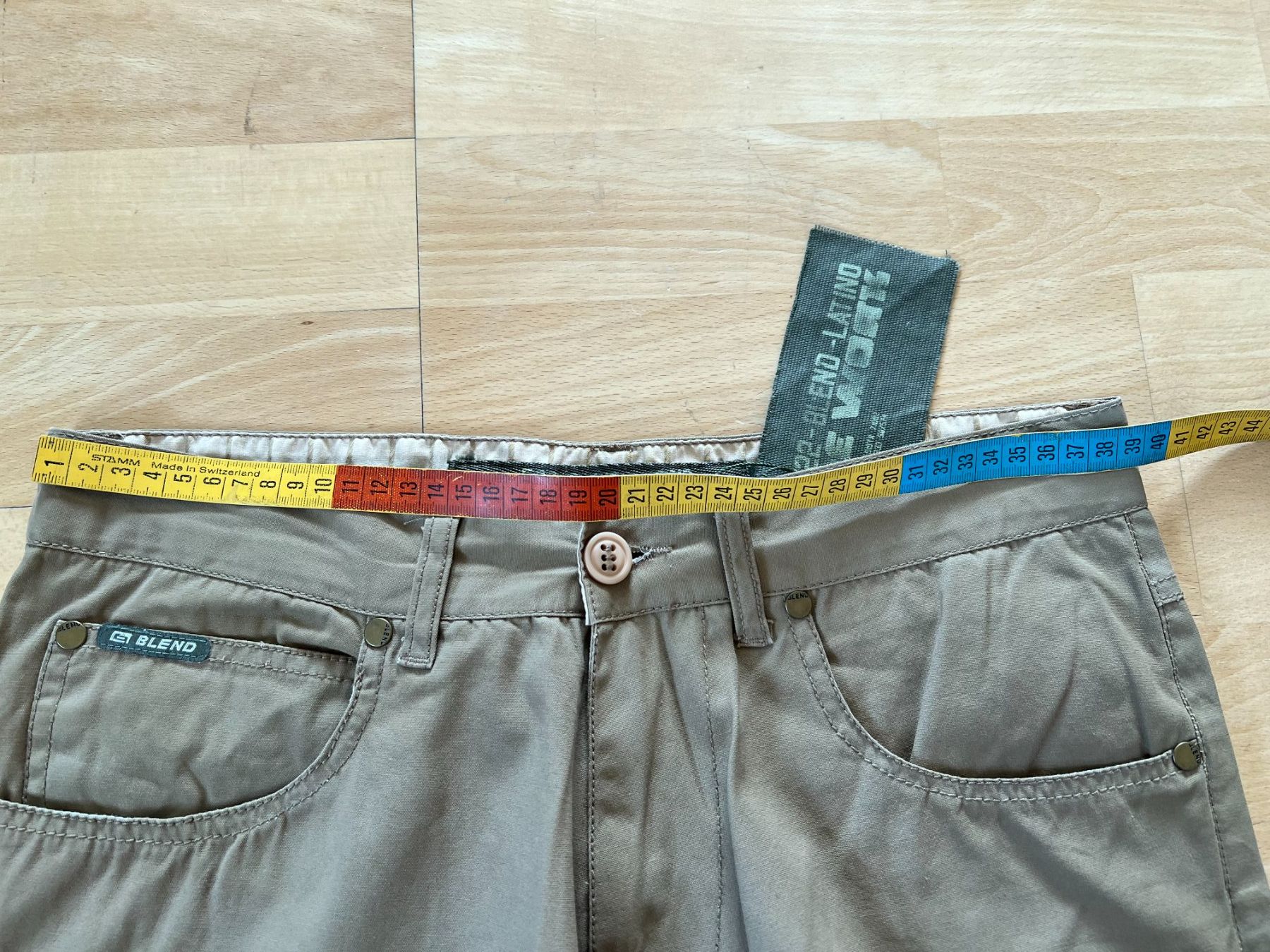 Pantaloni: leichte Blend Herren Hose in Gr. 29, Hellbraun – Nuovo (secondo la descrizione) da Worb venduto da farben20zauber 5