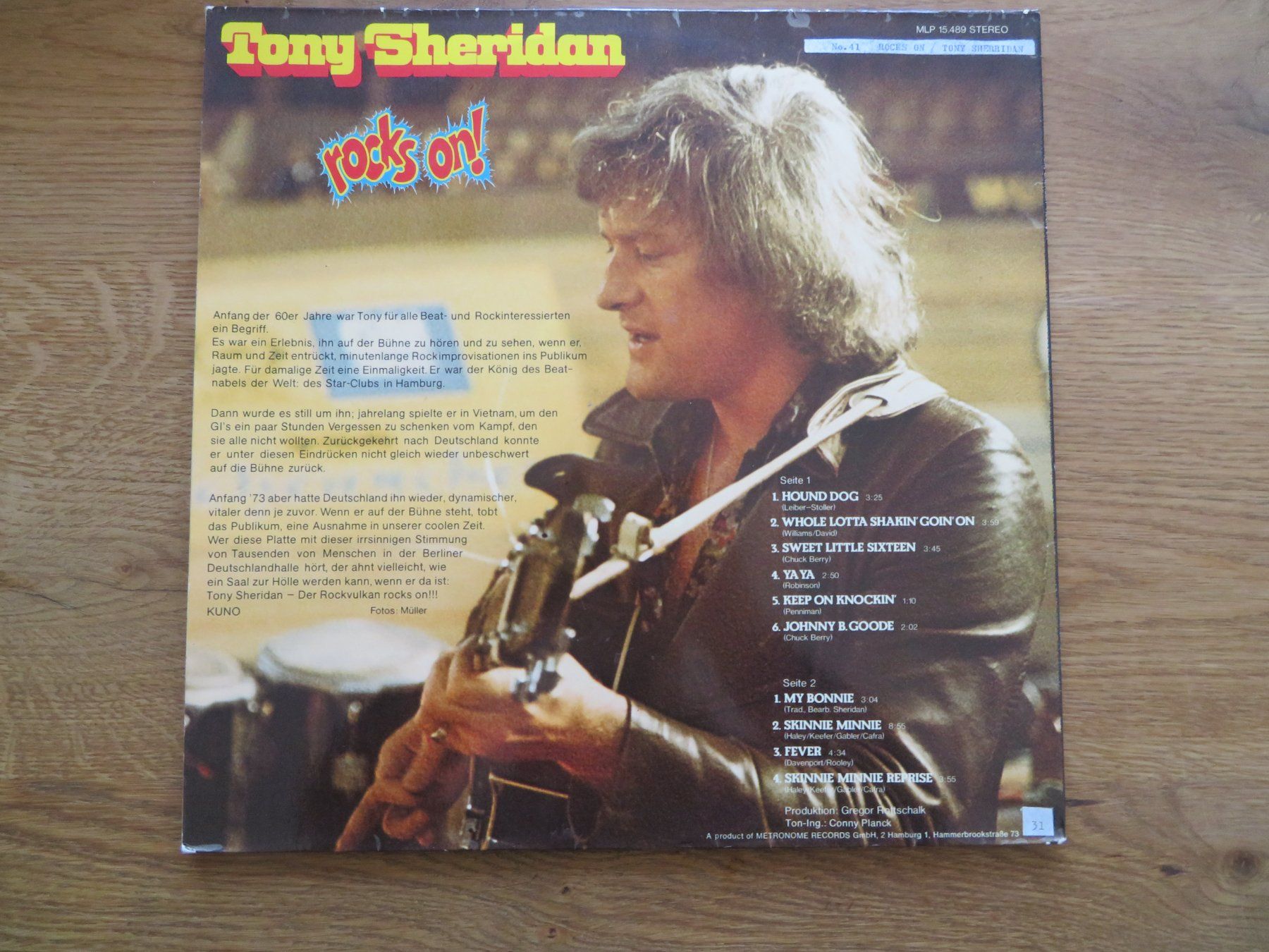 Schallplatten: TONY SHERIDAN ROCK ON – Neu (gemäss Beschreibung) aus Zürich von max_cp5f 1