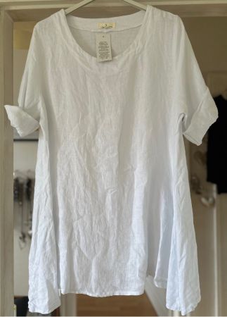 TUNIQUE OVERSIZE EN LIN!! M SOLDES DE FIN DE SAISON