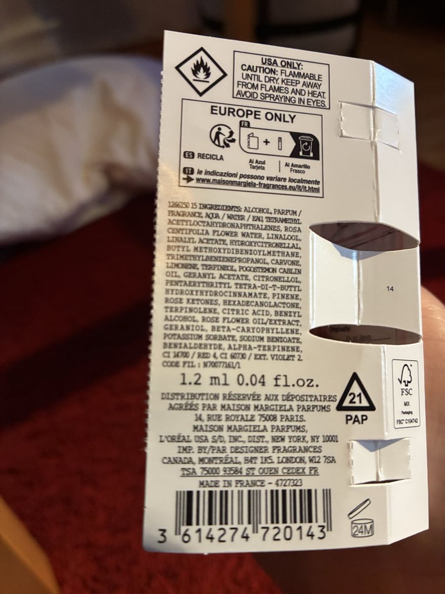 Maison Margiela Profumi & Eau de Toilette: Replica Maison Margiela Paris – Nuovo e nell'imballaggio originale da Laupen BE venduto da ole_l8gg 1
