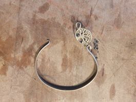 armband baumsujet versilbert