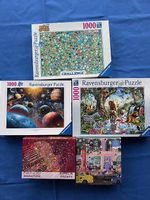 5 puzzles de 1000 pièces  10.- pièce / 40.- le lot