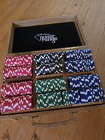 Pokerset in Holzkiste
