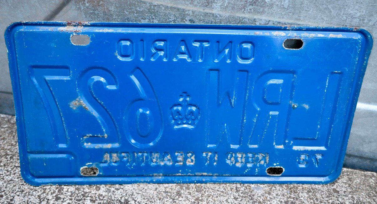 Insegne: Nummernschild CANADA 19?? Ontario 79 keep it beautiful – Usato da Pfaffhausen venduto da mono_rec 3
