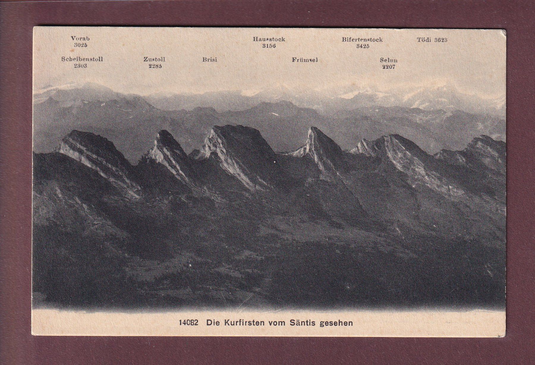 Cartes postales: CHURFIRSTEN vom Säntis – D'occasion à Pully par nicecards