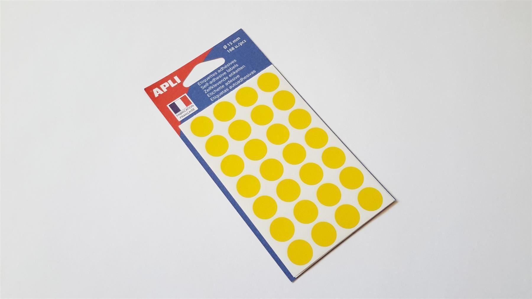 Sticker: Markierungspunkte, gelb, 15mm, 168 Stück – Nuovo e nell'imballaggio originale da St. Gallen venduto da cointec 1
