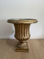 Grosser Deko-Pflanzentopf / Amphore Gold – ca. 45 cm hoch