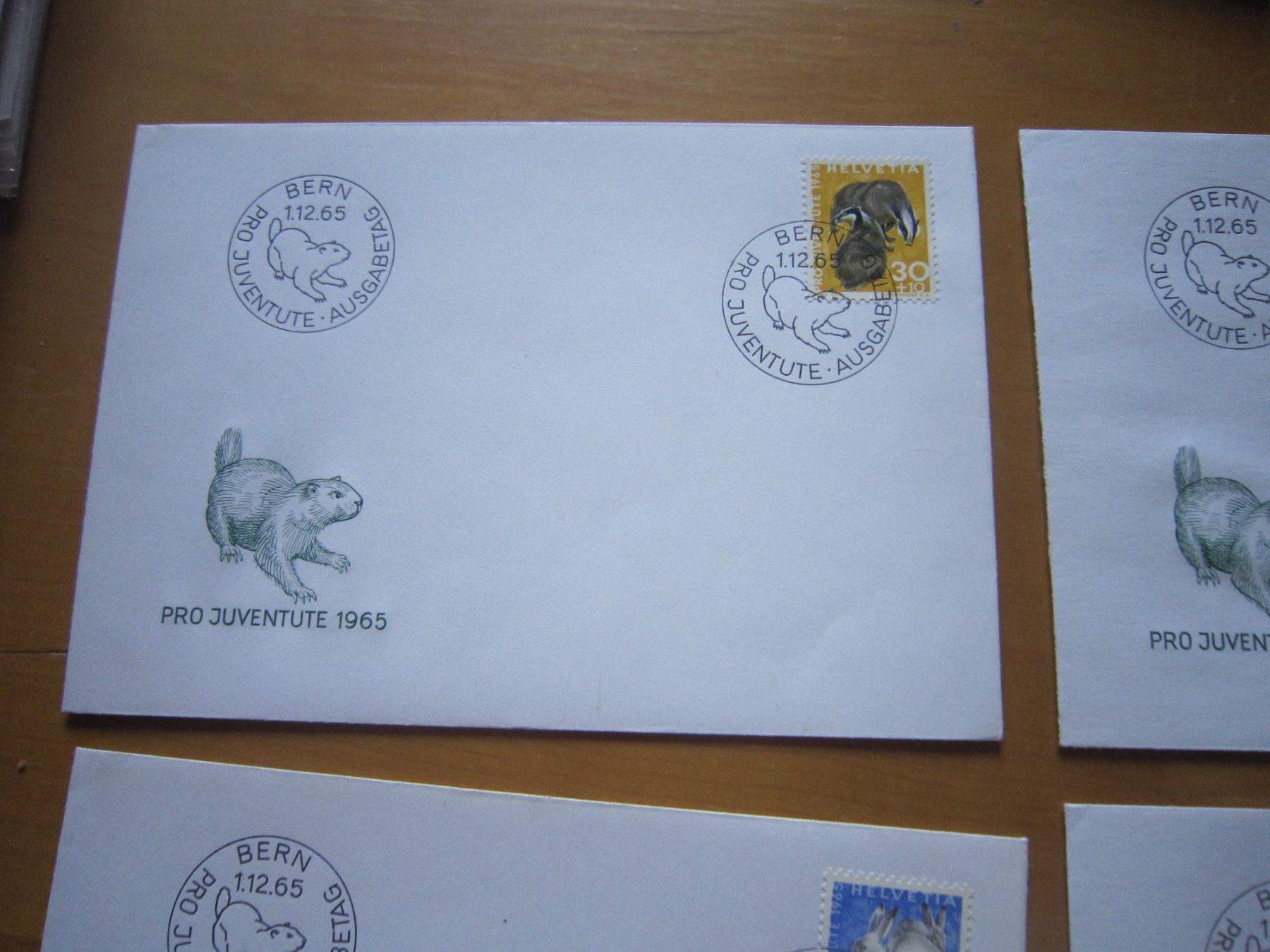 Alle Briefmarken: PJ 1965 FDC Serie und einzeln – Gebraucht aus Gordola von Polentaefung 4