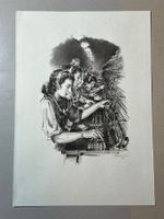 Edmund Kässner Lithografie original signiert 30x42cm