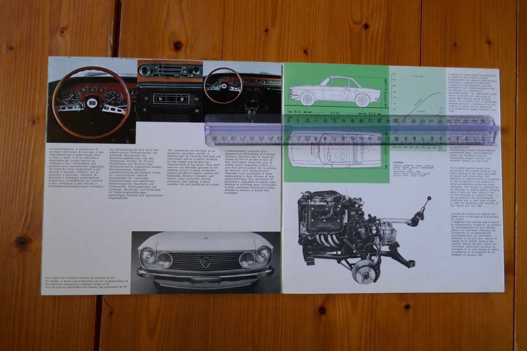 Lancia Documenti: LANCIA  Fulvia  Originalprospekt 1971 – Usato da Madiswil venduto da ML911 2