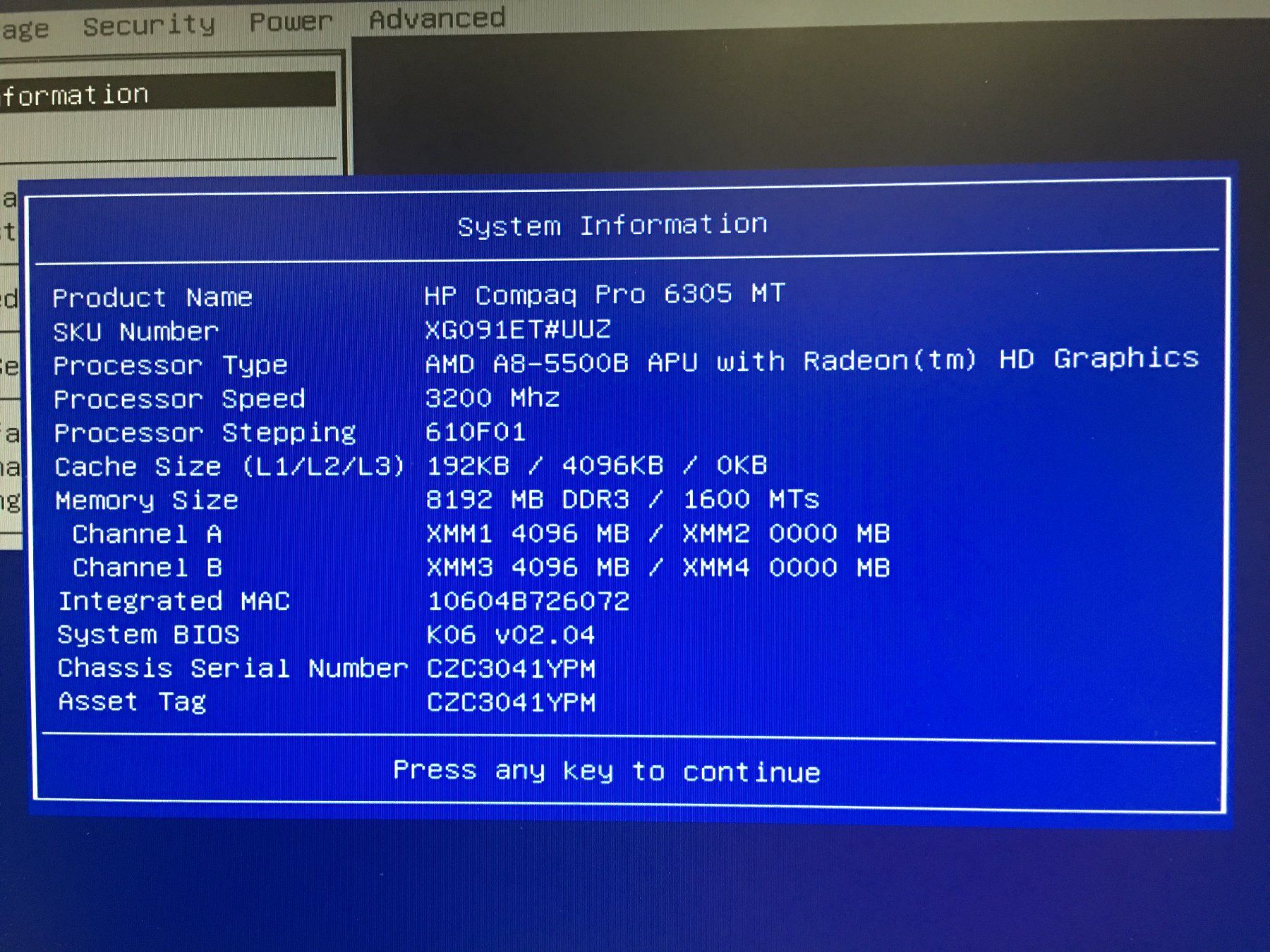 Hewlett Packard PC: HP Compaq Pro 6305 Microtower RAM 8GB AMD A8-5500B – Usato da Locarno venduto da Sa.chan 2