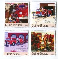 Briefmarken "Feuerwehr". Guinea-Bissau
