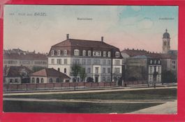 GRUSS AUS BASEL, MARIENHAUS, JOSEFSKIRCHE, 6.2.1918
