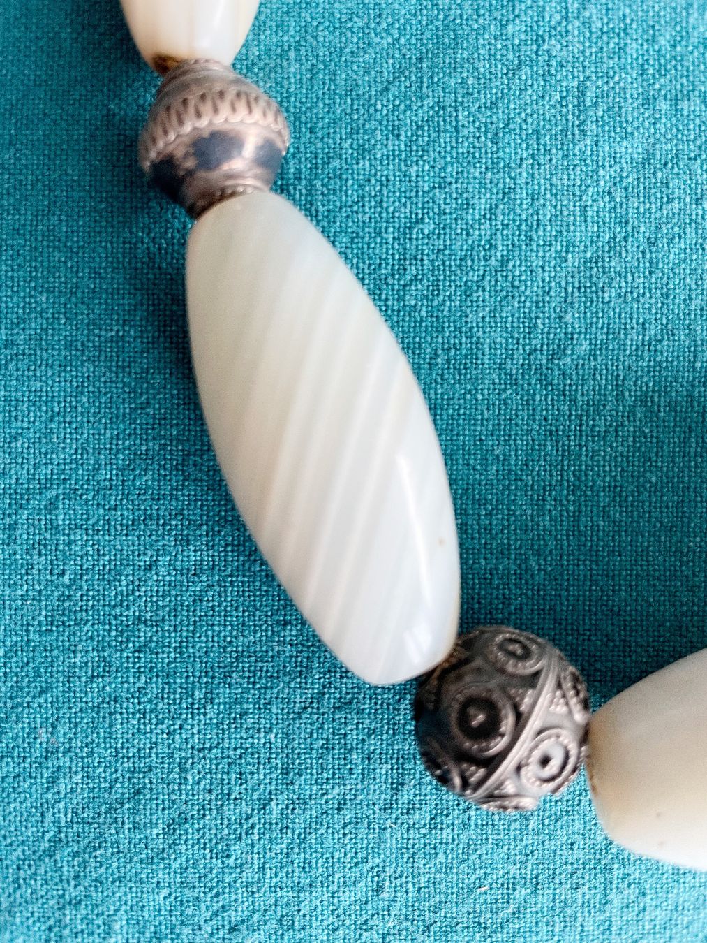 Catenine: Halskette mit Achat-Perlen – Usato da Bremgarten AG venduto da mamina54 1