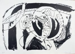 Zimmer Hans-Peter  Lithografie 1965