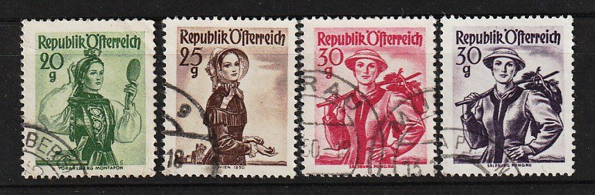 Tutti i francobolli: Österreich Trachten 20g-30g – Usato da Arlesheim venduto da gaugi43