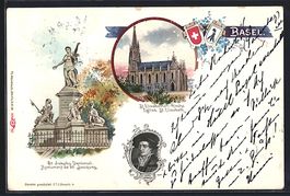 Litho Basel, St. Jakobs-Denkmal, Portrai