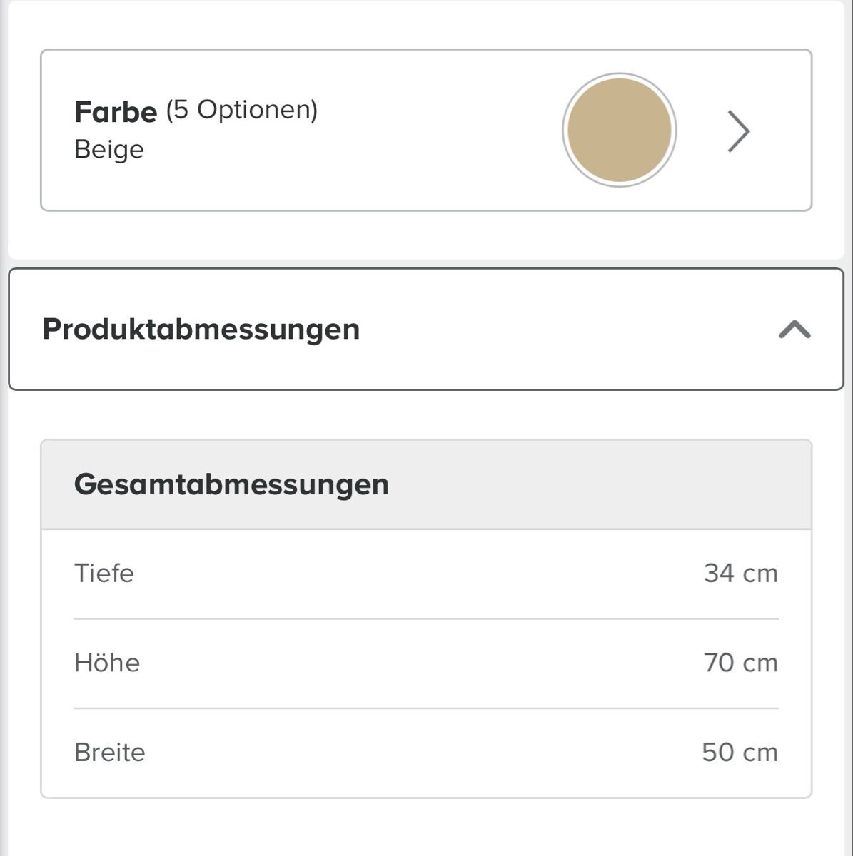 Comodini: Nachttisch, Beige, neu! – Nuovo e nell'imballaggio originale da Bettlach venduto da Swiss-2016 3