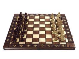 Schachbrett „Senator“ Holz neu Chess