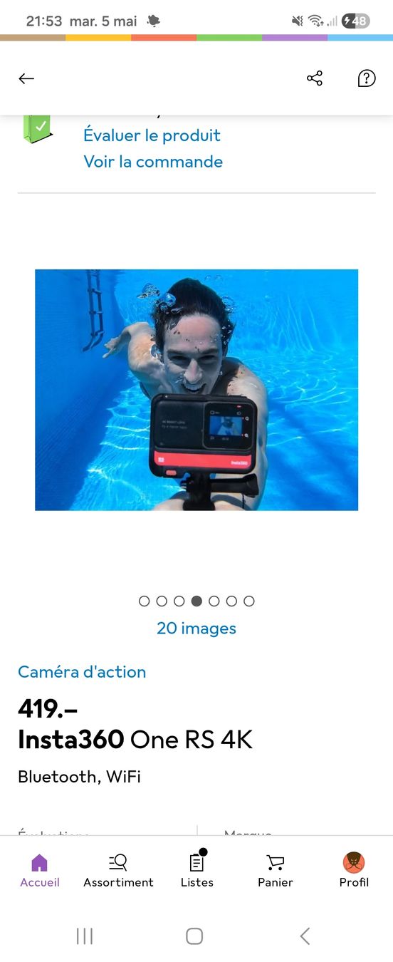 Insta360 Action Cam: Insta360 One RS 4K - Camera d'action comme neuve! – Neuf (Voir description) à Rotkreuz par SiSi-13 2