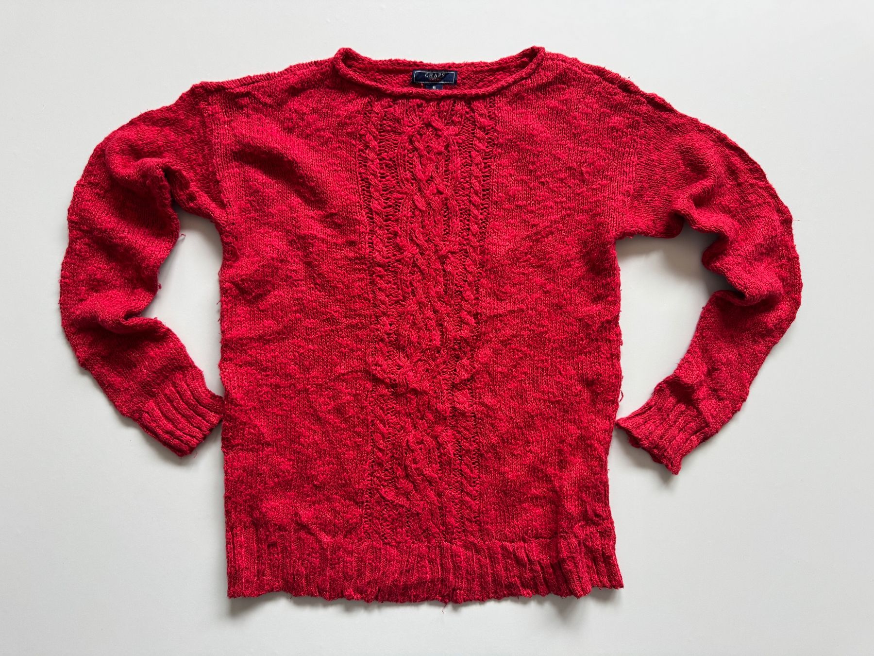Maglioni & Felpe: Chaps Denim Sweater Sz L Women Knit Pullover – Usato da Neuchâtel venduto da _Easy_to_Find_