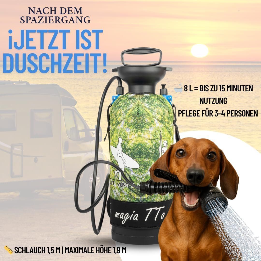 Duschen: Tragbare Campingdusche 8l mit Handpumpe – Neu und originalverpackt aus Root von raffi.95 3