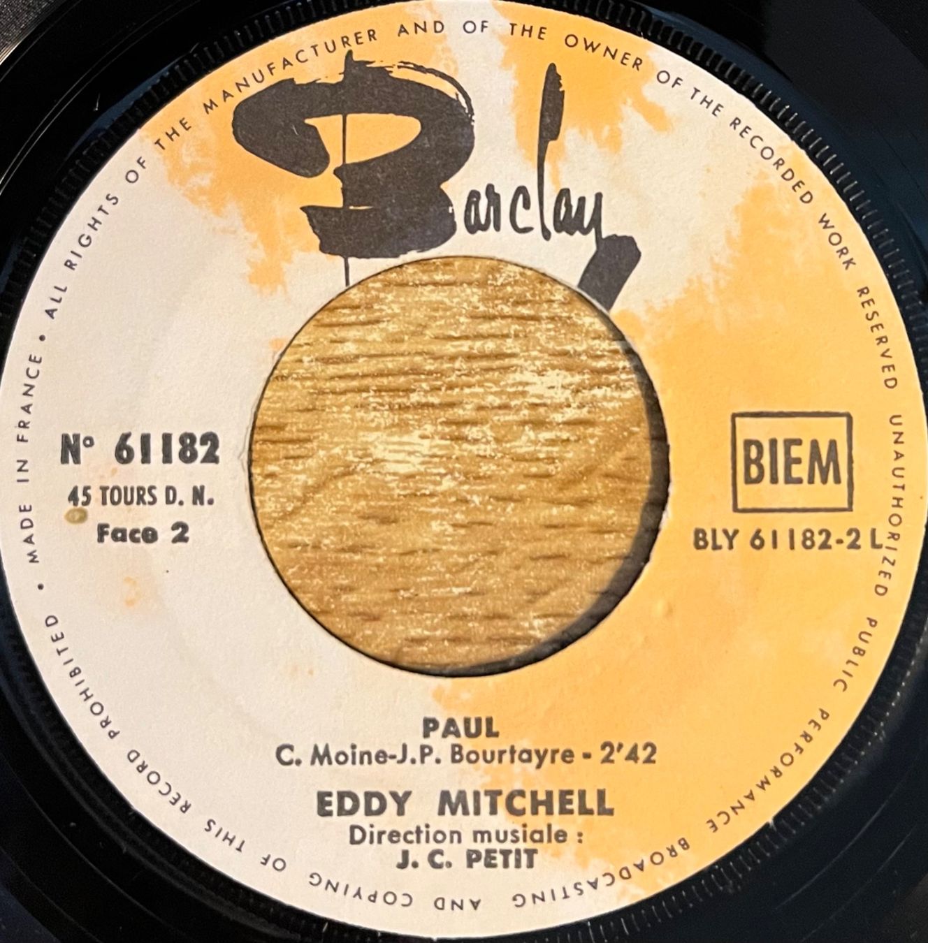 Schallplatten: EDDY MITCHELL - MISS CAROLINE – Gebraucht aus Bussigny von vinyl-pas-cher 3