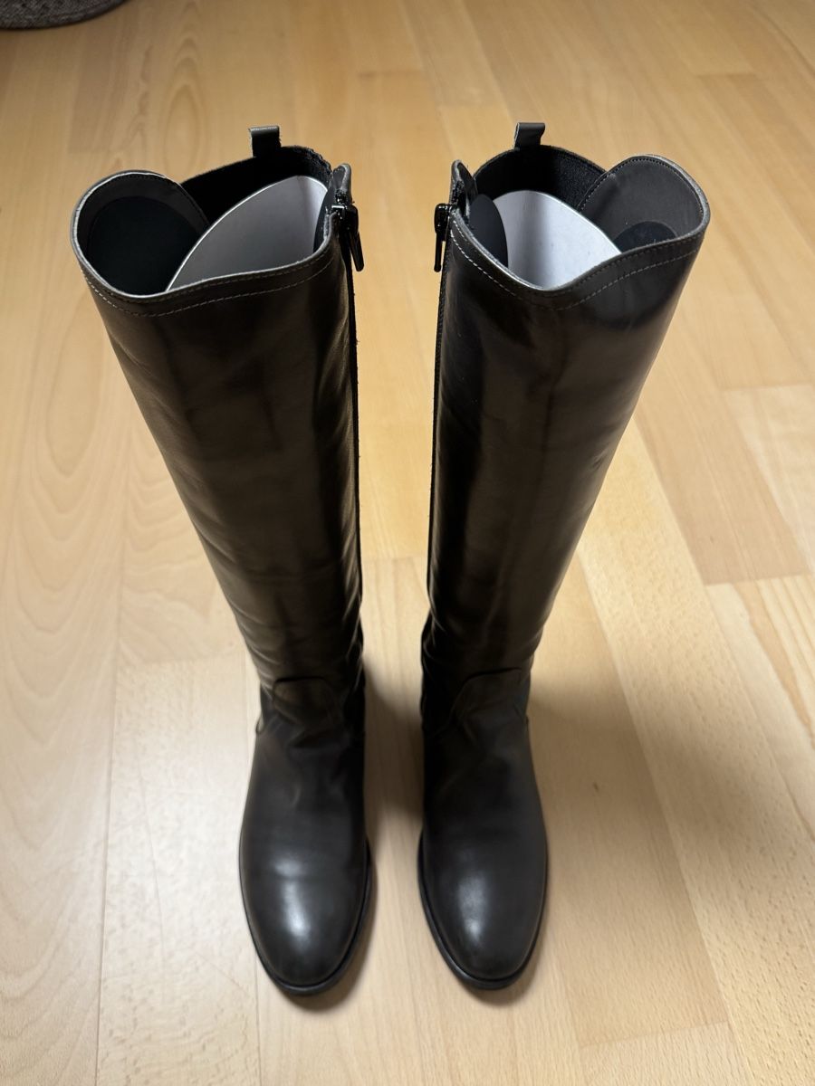 Damenschuhe: Passo per Passo Lederstiefel, Grau, Gr. 38 – Neu (gemäss Beschreibung) aus Muri b. Bern von mymare