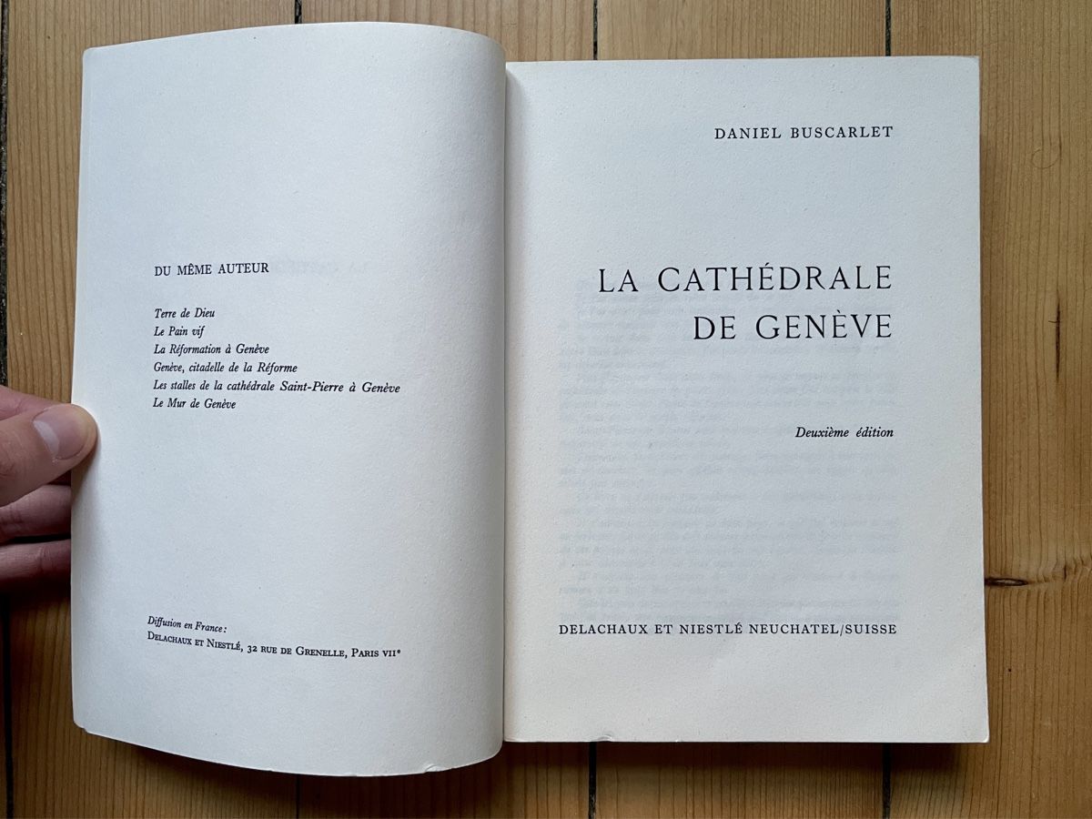 Libri: La Cathédrale de Genève - Daniel Buscarlet – Usato da Genève venduto da Januacoeli 1