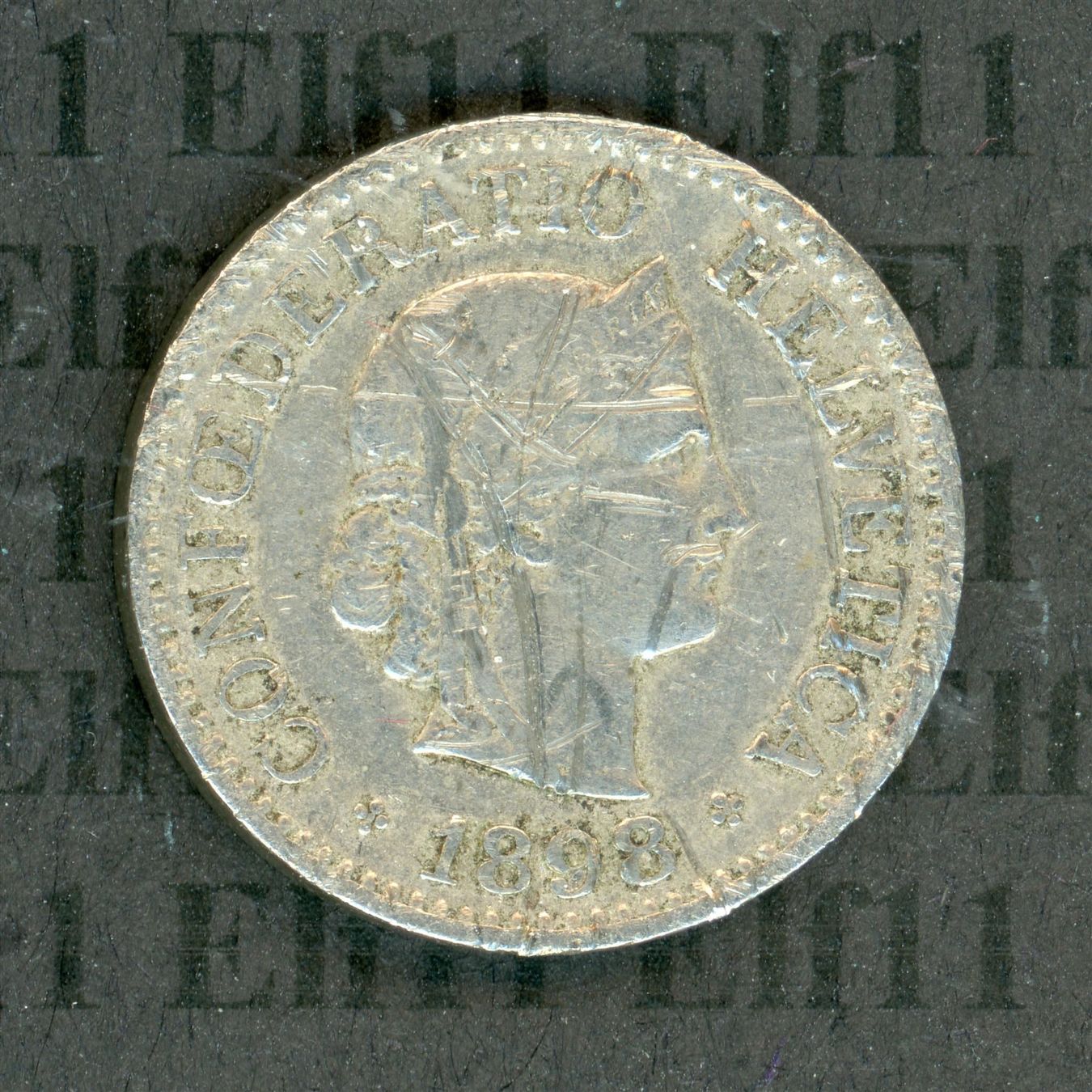 Tutti le monete: CHF___0.10 1898 ss 10 Rappen – Usato da Widnau venduto da Elf11