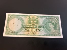 FIJI P53g 1965 1 POUND selten 