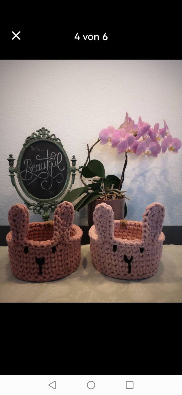 Altro per la casa: Ostern Korb Deko Osterhase, häkeln – Nuovo e nell'imballaggio originale da Wetzikon ZH venduto da Tothart 1