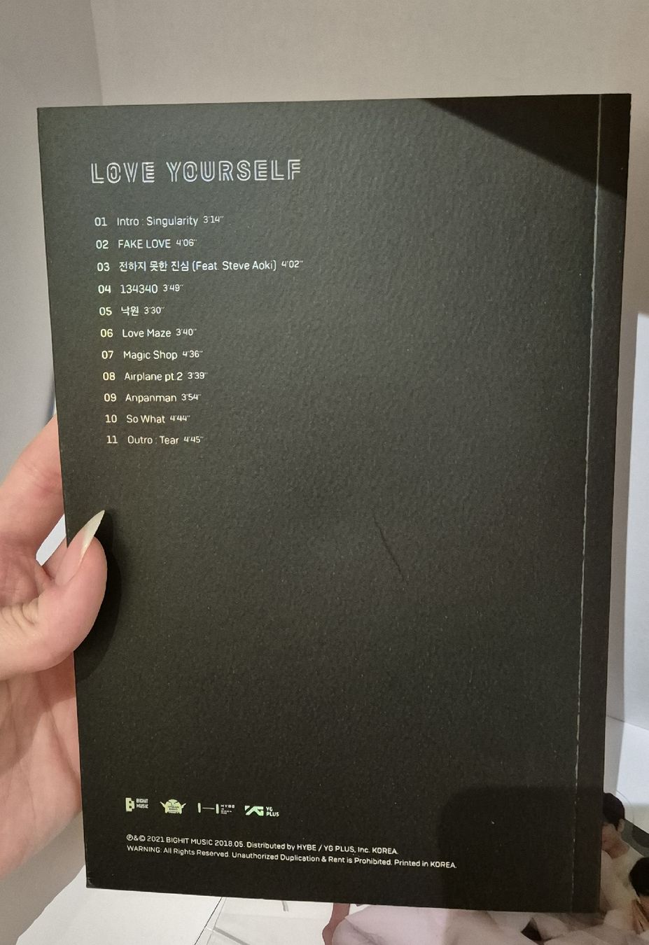Album: BTS Album Love Yourself: Tear – Nuovo (secondo la descrizione) da Meggen venduto da awk_nkn7 9