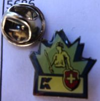 Pin Helvetia Schweizer Wappen Kristall