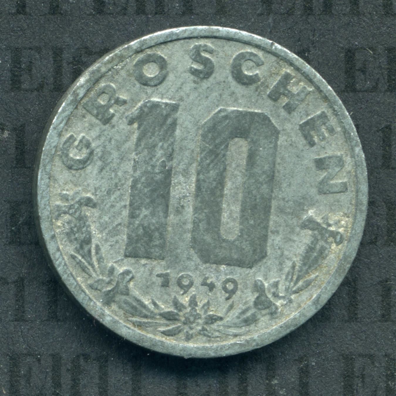 Tutti le monete: ATS___0.10 1949 ss 10 Groschen – Usato da Widnau venduto da Elf11