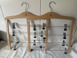 2x TCM Hosenbügel Rockbügel Holz platzsparend