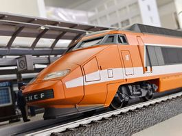 7 teiliger TGV SNCF _ legendärer Orange Klassiker _ OVP _ H0
