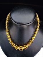 Edle Vintage Kette aus Glas-Elementen